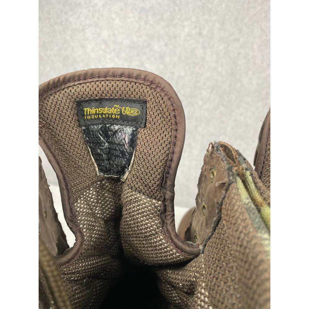 FILED & STREAM Men Sz 11 Brown Leather Boots Thinsulate Gortex lined VIBRAM Sole - Picture 6 of 8